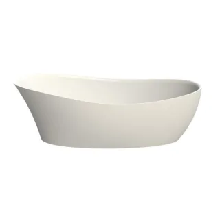 Hoesch Namur freistehende Badewanne 4492.010305 weiss, Solique, 180 x 80 cm, verchromt