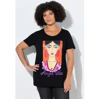Angel of Style T-Shirt T-Shirt Frauen-Motiv offene Kanten Halbarm