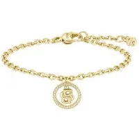 BOSS Armkette DOUBLE B DIVINE, mit Glasstein