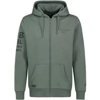 SUBLEVEL Hoodie Mit diversen Prints (1-tlg) Sublevel Zip Hoodie Print