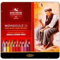 KOH-I-NOOR Buntstift KOH Buntstifte Aquarell Mondeluz 24er Metalletui
