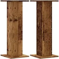 vidaXL Lautsprecherständer Lautsprecherständer 2 Stk. Altholz-Optik 30x30x80 cm