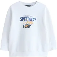 Next Sweater Rundhals-Pullover mit Grafik (1-tlg)