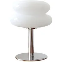 Norvéa Home LED Nachttischlampe dimmbare Tischlampe aus Glas, LED fest integriert, Farbwechsler, Kaltweiß, Neutralweiß, Warmweiß, dimmbar via integriertem Controller, LED-Technologie