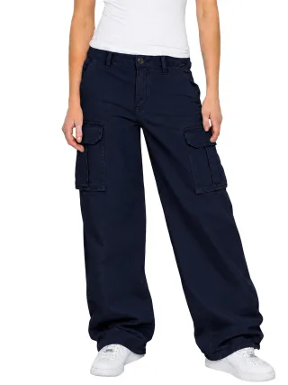 Enzo | Damen Cargo Baggy Hose