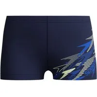 Speedo Badehose Medley Logo Aquashort für Junior-Training, chlorbeständiges EnduraFlex-Material