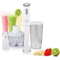 Hyundai Stabmixer HB983, 380 W, 3in1 (Hacken, Schlagen, Mixen), DC Motor, 600 ml, 2 Geschwindigkeiten