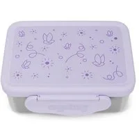 ergobag Lunchbox Edelstahl Brotdose, Edelstahl, (Edelstahl Brotdose, 3-tlg., 1x Brotdose, 1x Trennfach), spülmaschinengeeignet