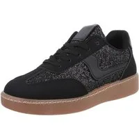 Ital-Design Damen Low-Top Freizeit Sneaker (88519181) Flach Sneakers Low in Schwarz