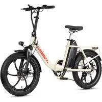 Vankel E-Bike Klapprad Faltbares E-Bikes E-Fahrrad Damen u. Herren 960WH Pedelec 48V 150 km, Kettenschaltung, Heckmotor, 960 Wh, 20x3'' Klapprad, Pedelec E-Citybike mit Tiefeinstieg, faltbar, E-bikes