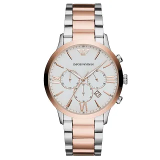 Elegante Herrenuhr der Marke Armani. Die Uhr hat ein Armband, das auch kleiner gemacht werden kann, das Gehäuse hat einen Durchmesser von 44 mm und das Uhrwerk ist Quarz. Marke: ArmaniModellname: AR11209 (44mm)Kategorie: HerrenuhrMaterialien: Edelsta