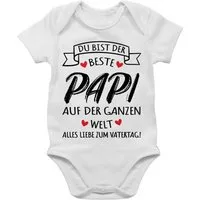 Shirtracer Shirtbody Beste Papa der Welt Geschenke, Alles liebe zum Vatertag Geschenk Vatertag Baby