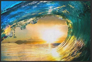Fussmatte Welle 6110 | Größe: 60 cm x 45 cm