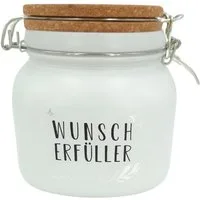 HERGO Creation Spardose HERGO Sparglas WUNSCHERFÜLLER mit Korkdeckel Spardose Sparbüchse