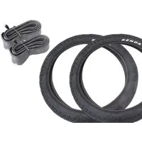 KHEbikes Fahrradreifen BMX Reifen Set KENDA Khan 16 Zoll x 1,75 inkl AV Schlauch, BMX KHEbikes