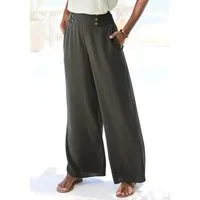 LASCANA Palazzohose mit weitem Bein und Zierknöpfen mit Taschen, luftige Sommerhose aus Webware, Wide-Leg