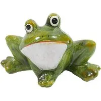 B&S Dekofigur Frosch grün Keramik 10,8x5,8x7,7 cm