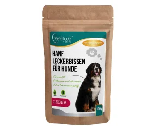 Hanfleckerbissen für Hunde - Lebergeschmack