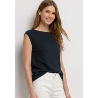 STREET ONE T-Shirt mit U-Boot-Ausschnitt