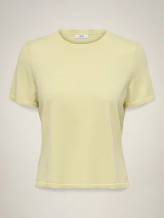 JDY - JDYBODIL S/S O-NECK PULLOVER KNT Double Cream - Gr. - L