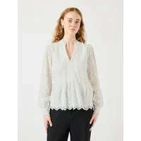 Y.A.S Spitzenbluse YASHOLI LS TOP S. NOOS