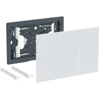 Geberit Betätigungsplatte Sigma70, für 2-Mengen-Spülung Glas weiß, Ersatzteil, 242813SI1 242813SI1