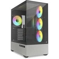 AK7 ARGB , Tower-Gehäuse schwarz, Tempered Glass x 2