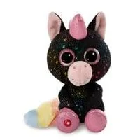 Einhorn Vita-Mi 15 cm, Kuscheltier schwarz