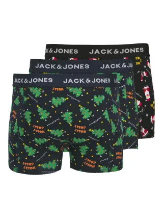 JACK&JONES - JACHOLLY JOLLY TRUNKS 3 PACK JNR black - Gr. - 152