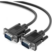 JAMEGA VGA Kabel Monitorkabel 15-polig Full HD 1080p PC & Laptop zu Monitor, Computer-Kabel, VGA Stecker, (100 cm)
