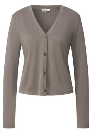 Street One - Silk-Look Jacke braun - Gr. - 36