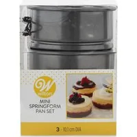 Wilton Backform Wilton Mini Springform Backform 3 Stück, (Set 3-tlg)