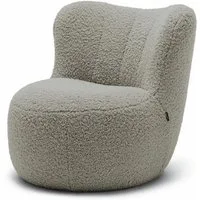 freistil ROLF BENZ Cocktailsessel freistil 173, Cozy-Edition Teddy- oder Schäfchenstoff, Bouclé, verschiedene Farben