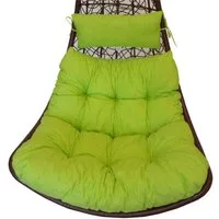 Rattani Sitzkissen Polster, Kissen für Rattan Hängeschaukel, Gartenschaukel, Material Uni Living hellgrün .