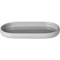 blomus Tablett -SONO- Ablageschale: Hochwertige Keramik mit Soft-Touch-Oberfläche, Keramik, Keramik, Silikon, Soft-Touch-Oberfläche, Innen glasiert, Pflegeleicht