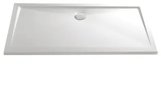 HSK Marmor-Polymer Rechteck Duschwanne 80 x 100 x 3,5 cm, weiss, ohne Schürze 585010-A