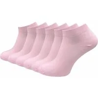 GAWILO Sneakersocken aus 100% Baumwolle für Damen (6-Paar) ohne drückende Naht über den Zehen - atmungsaktiv - absolut blickdicht