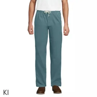 Entspannte Schlupfbund-Hose für Herren, Herren, size: regular, Braun, Elasthan/Baumwoll-Mischung, by Lands' End