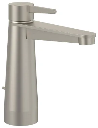 Villeroy & Boch Waschtischarmatur Conum 49x169x165mm Zugst-Ablaufgarnitur BrushedNickelMatt TVW12700300064
