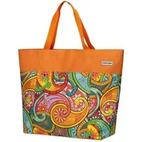anndora XL-Strandtasche Schultertasche Freizeittasche 40 Liter, Geräumig – Stabil – Mit Reißverschluss – Innen- & Außenfach