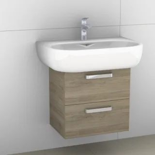Artiqua 413 Waschtischunterschrank für 4U 123470 Sanremo Eiche quer NB, 413-WU2L-K20-7145-428 413-WU2L-K20-7145-428