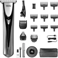 Wahl Multifunktionstrimmer Elite Groom, 20-teiliges Akku-Körperpflegeset, T-Klinge, Lithium-Ionen Technologie, Ladestation, USB-Ladung