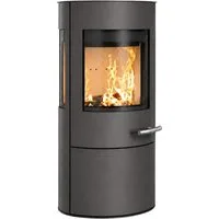 Haas + Sohn Kaminofen VITUS.l MOONLIGHT, Exklusiv, Lieferung bis ins Wohnzimmer, 6,4 kW, Zeitbrand, NEU in der Farbe Moonlight grau