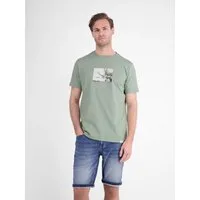 LERROS T-Shirt Baumwoll T-Shirt mit Motiv-Print und bequemem Rundkragen