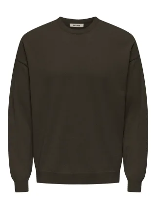 ONLY&SONS - ONSJOB RLX LS BOUCLE CREW KNIT - Gr. - XL