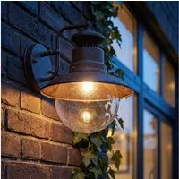 GLOBO LIGHTING LED Außen-Wandleuchte, Leuchtmittel nicht inklusive, Außenlampe Wandleuchte Außenwandlampe Fassadenleuchte