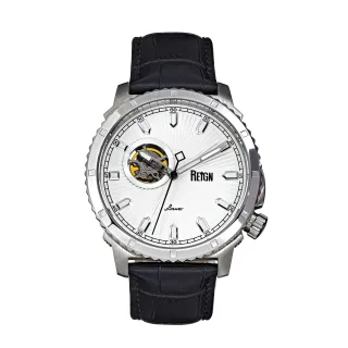Reign Bauer Automatikuhr mit Semiskelett und Lederarmband