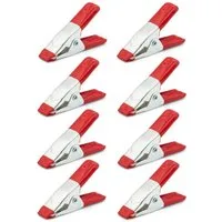 BENSON Schraubstock 8x Federklemmen Klemmzwingen Leimzwingen Spann, 8-St., Feder, Zwinge, Klemme, Set, Mini