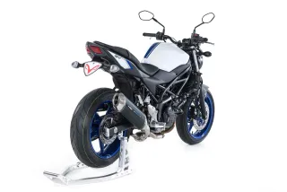 % Sport Auspuff BOS Street Fox Carbon Steel Suzuki SV 650 /A Bj.2016-2020 EURO4 eintragungsfrei+ABE