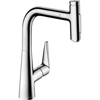 hansgrohe Talis Küchenarmatur 72824000 chrom, Ausziehbrause, 2et